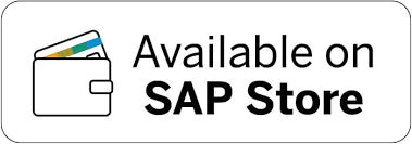 SAP stor badge white