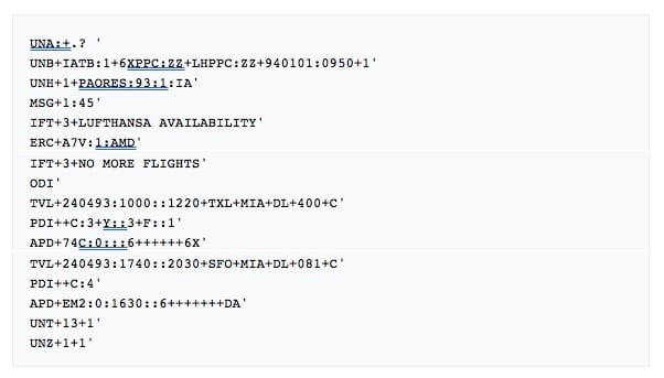 EDIFACT example